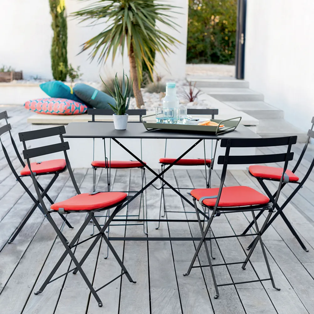 Bistro bord Ø117 cm + 4 stolar, Rosemary Fermob