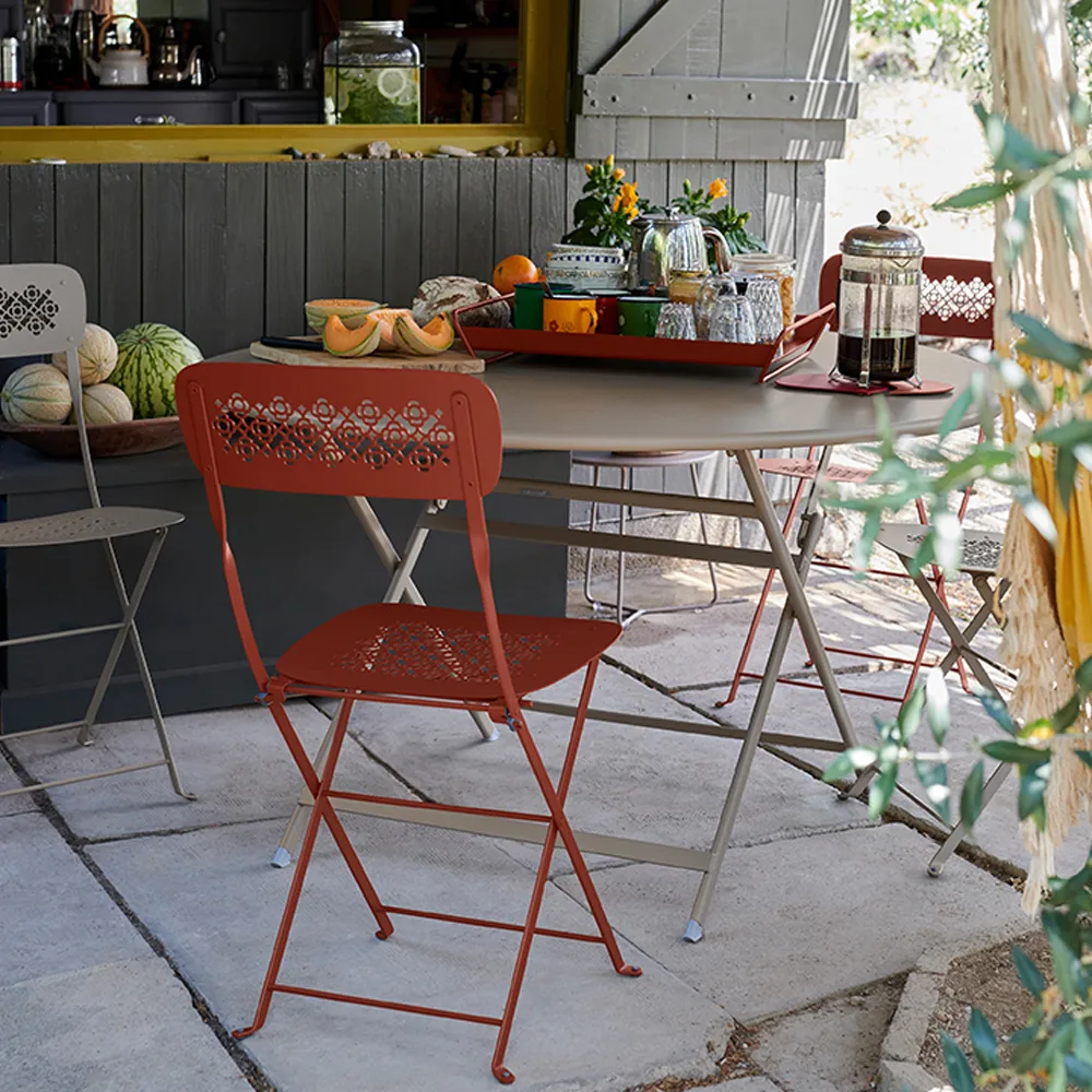 Caractere bord Ø128 cm, Cotton white (vit) Fermob