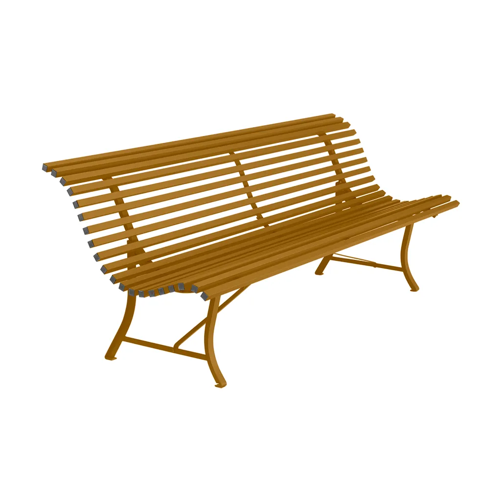 Louisiane bänk 200 cm, Gingerbread (brun) Fermob