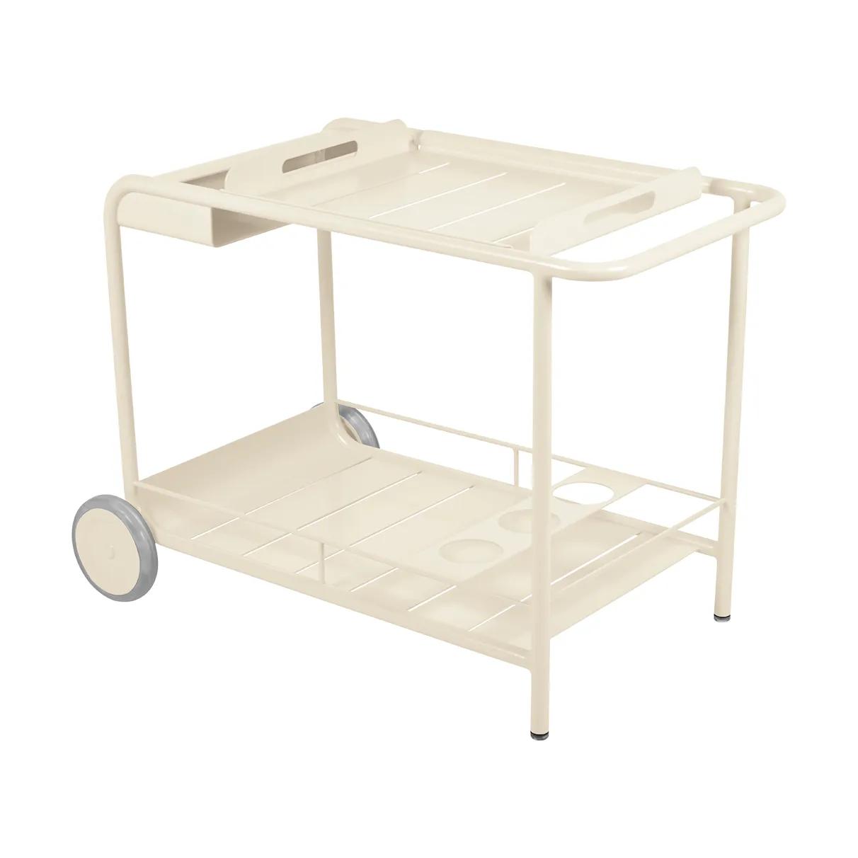 Luxembourg sidobord med hjul, Latte beige (beige) Fermob