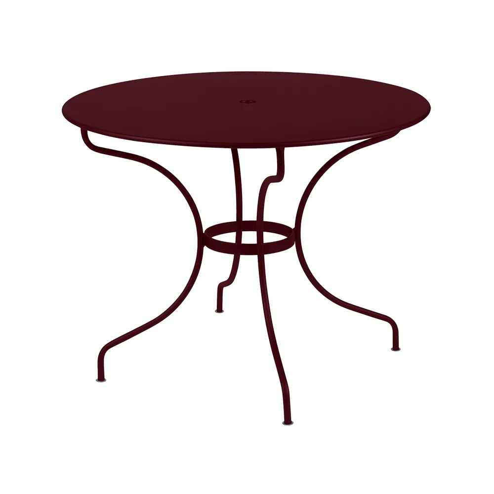 Opera+ bord Ø96 cm, Black cherry (vinröd) Fermob