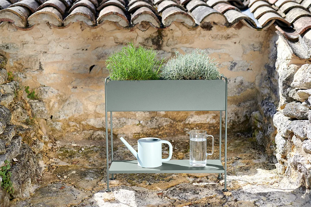 Picolino plant holder h.63 cm, Liquorice (svart) Fermob