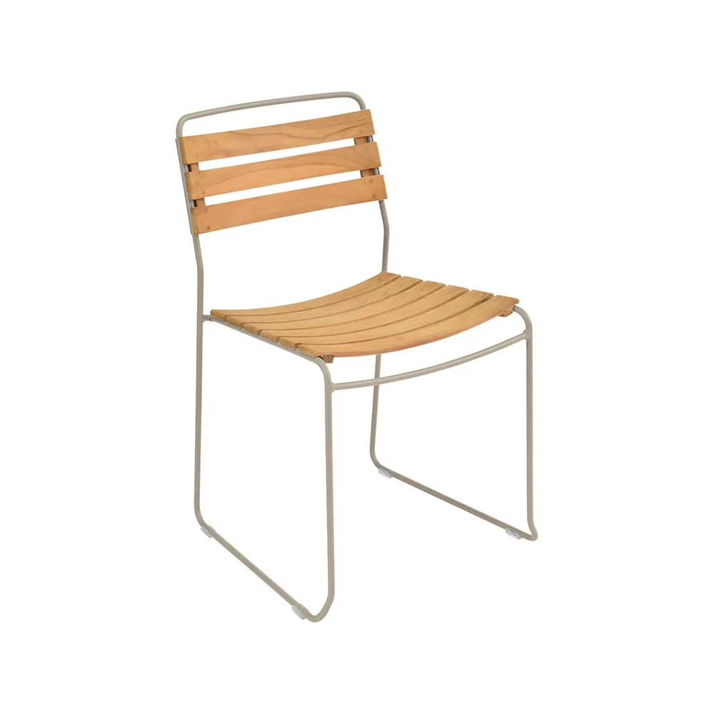 Surprising Teak stol, Nutmeg (beige) Fermob