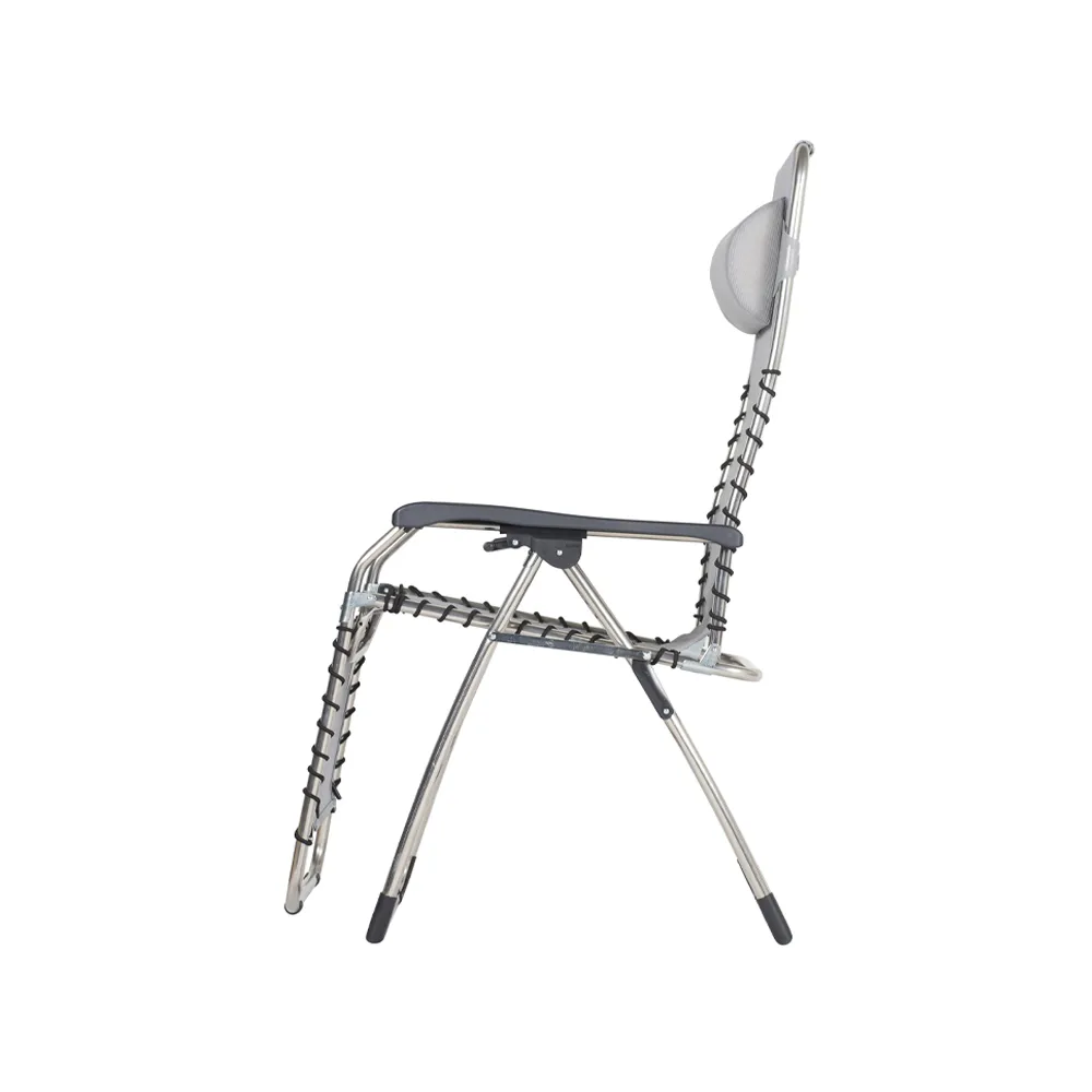 Movida solstol, Textaline grey-aluminium Fiam