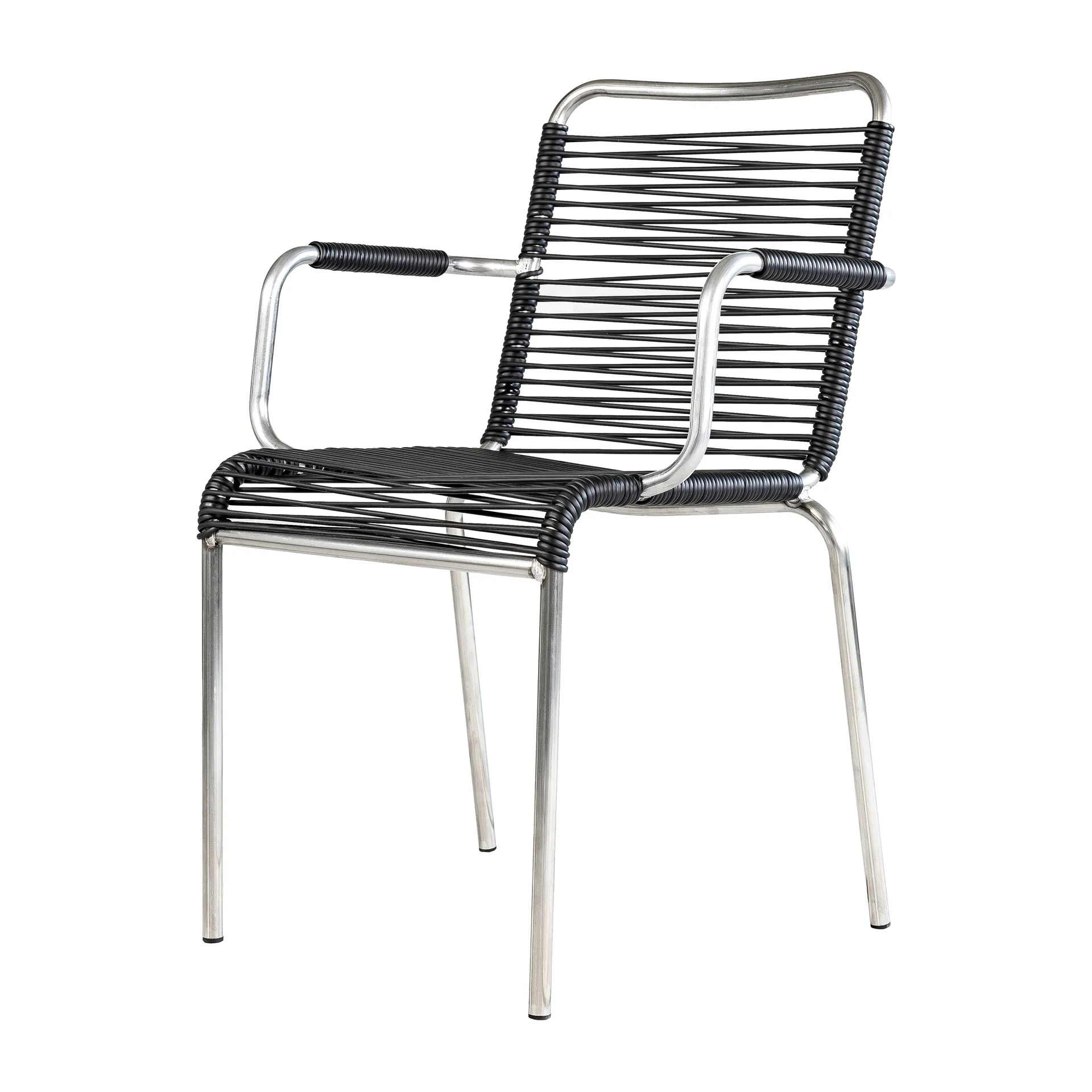 Mya karmstol aluminium, Black Fiam