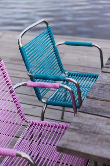 Mya Spaghetti karmstol - Turquoise - Fiam