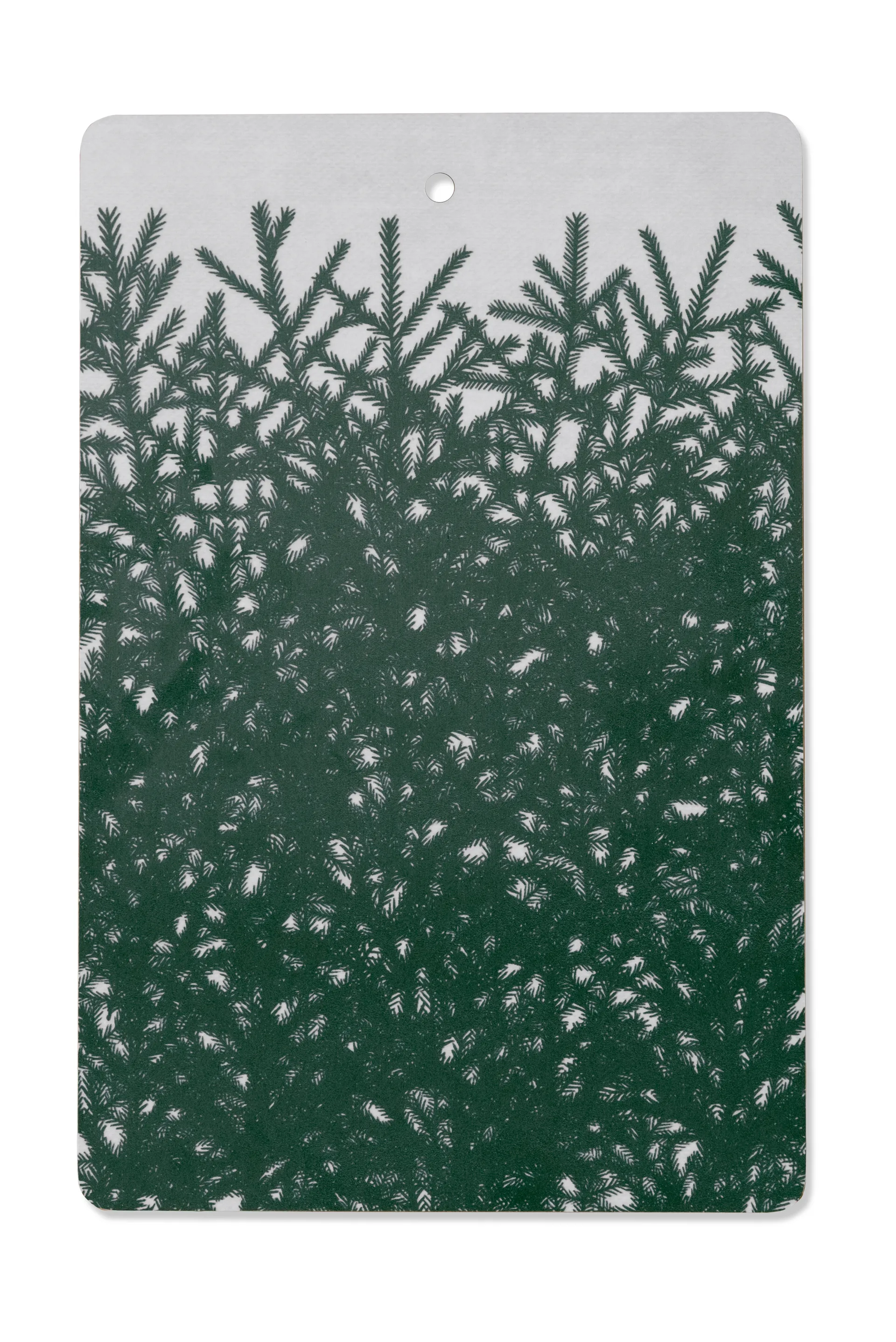 Granris skärbräda 21x31 cm, Vit-grön Fine Little Day