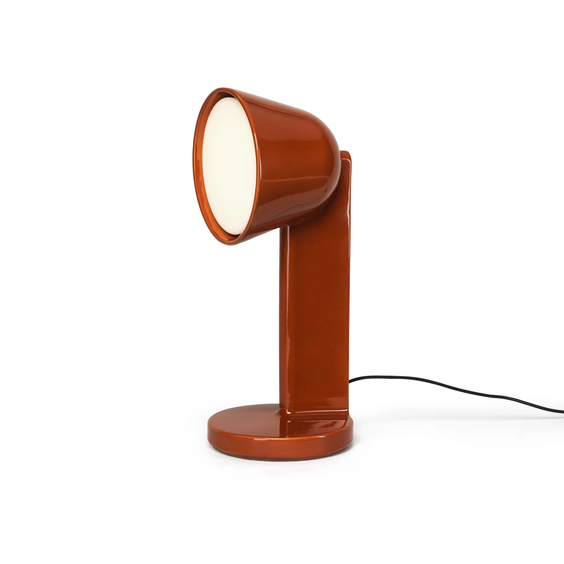 Céramique Side bordslampa, Rust red Flos