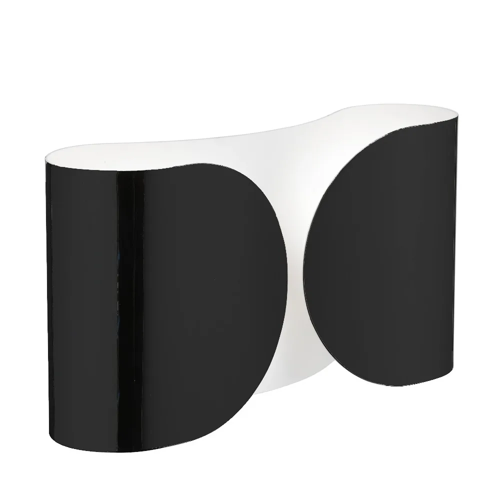 Foglio vägglampa, Svart blank Flos