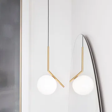 IC lights S1 pendel - Krom-opal - Flos