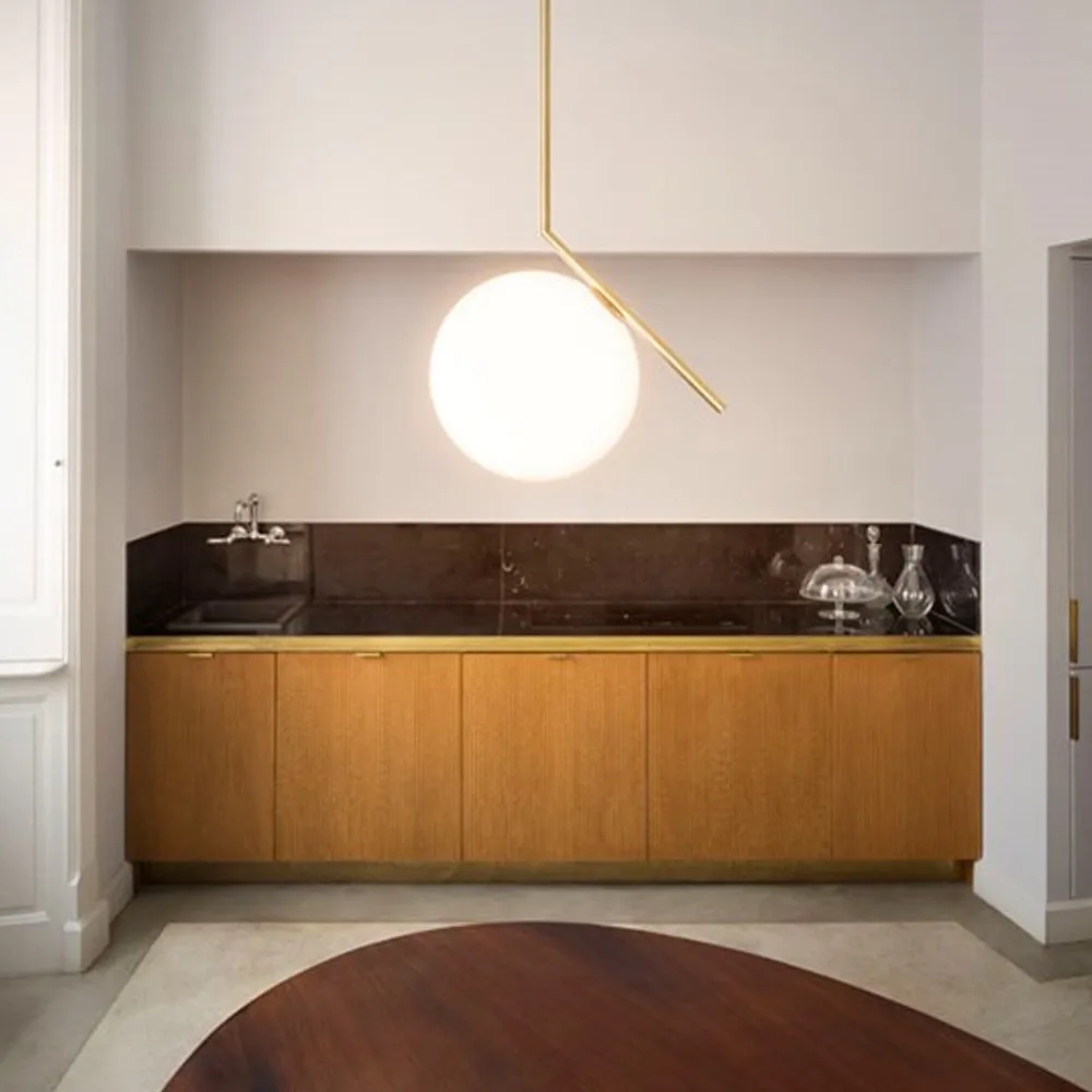 IC lights S2 pendel, Krom-opal Flos