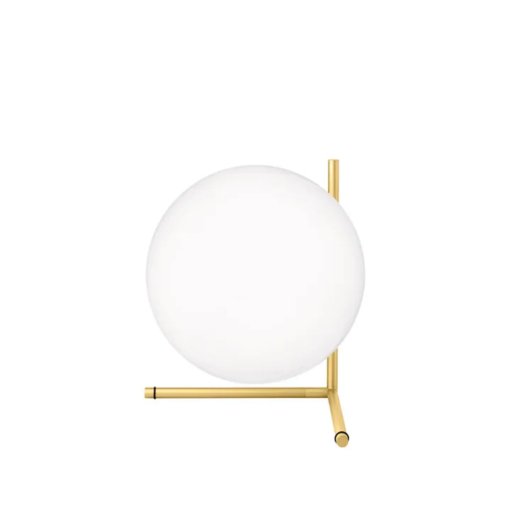 IC lights T2 bordslampa - Borstad mässing-opal - Flos