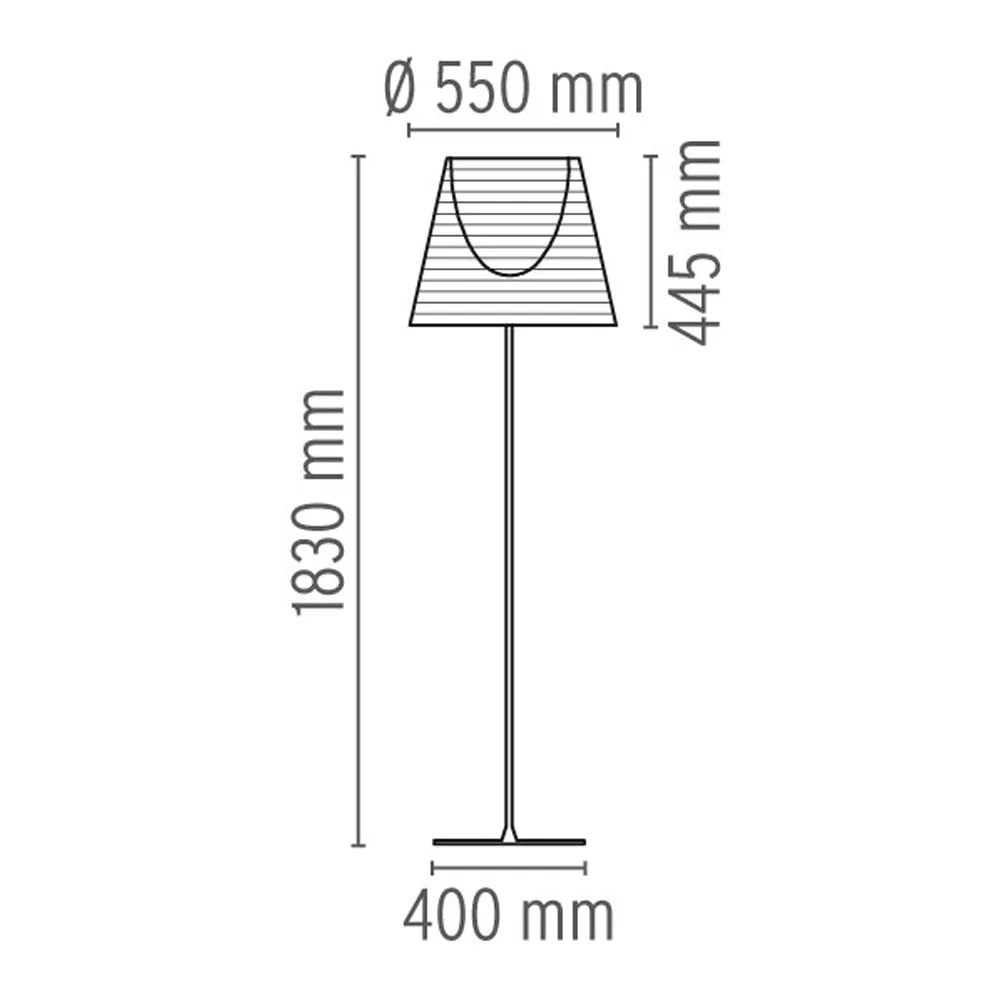 KTribe F3 golvlampa, Brons Flos