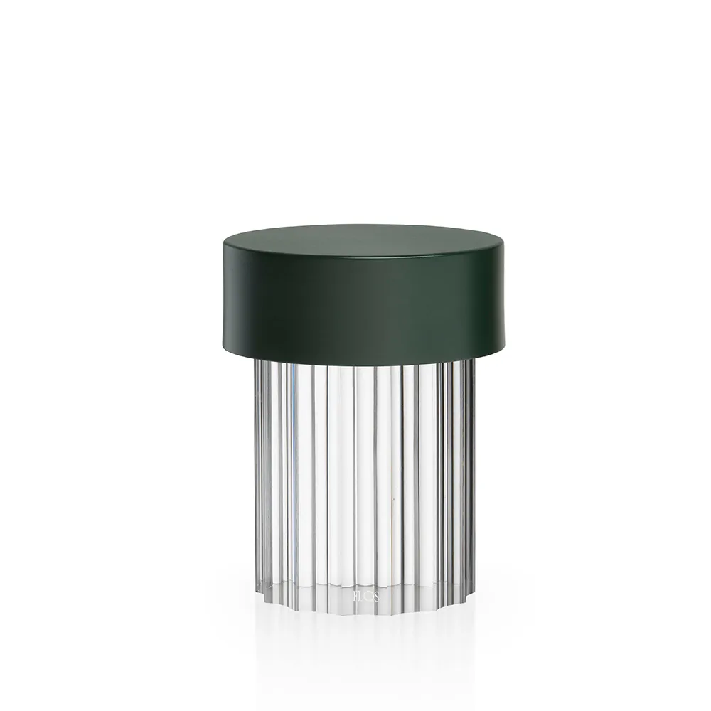 Last Order Fluted IP55 bordslampa, Grön Flos