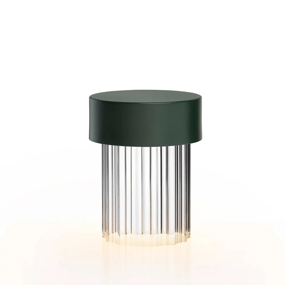 Last Order Fluted IP55 bordslampa, Grön Flos