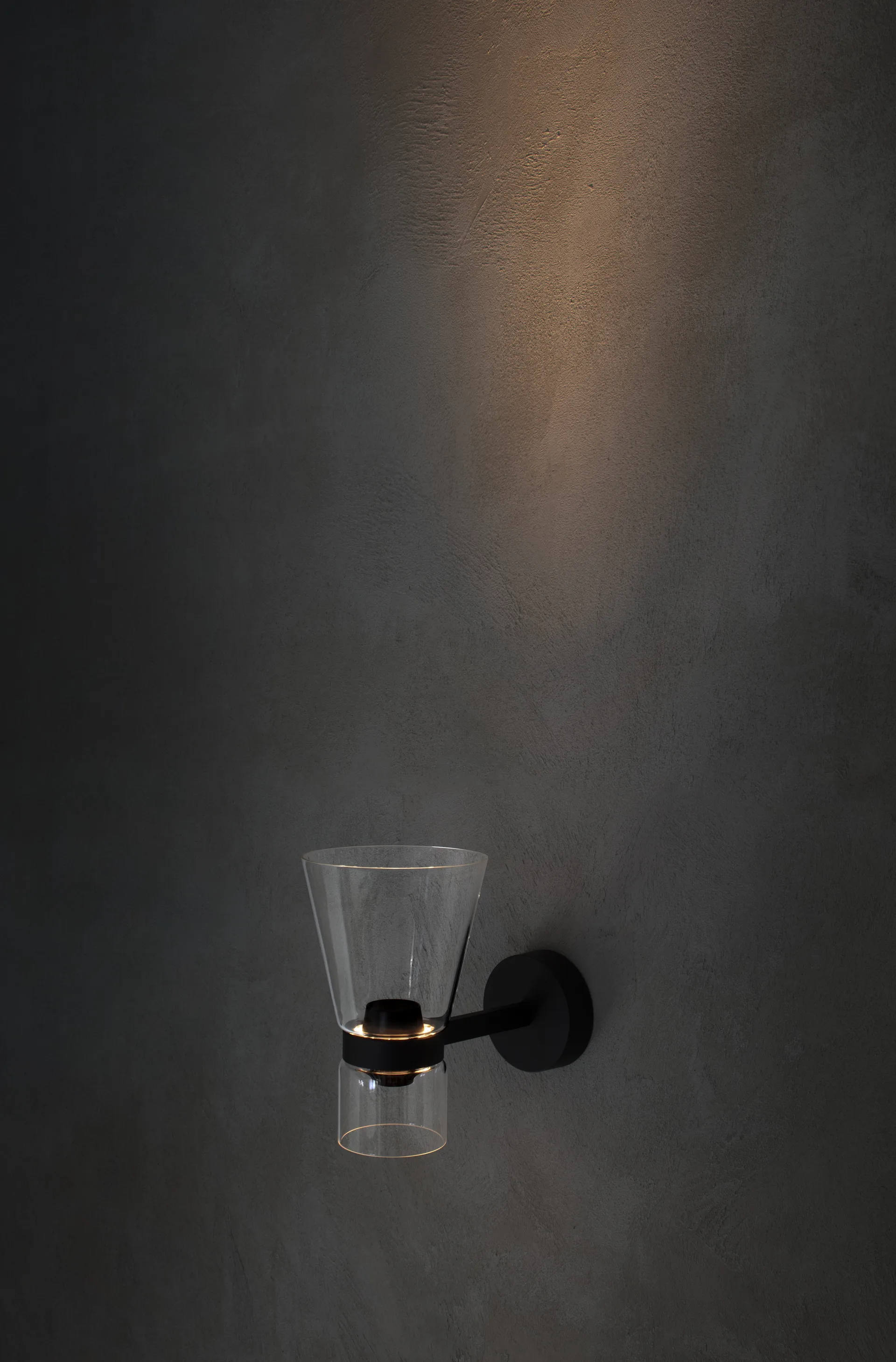 Nocturne Cone vägglampa - Svart Flos