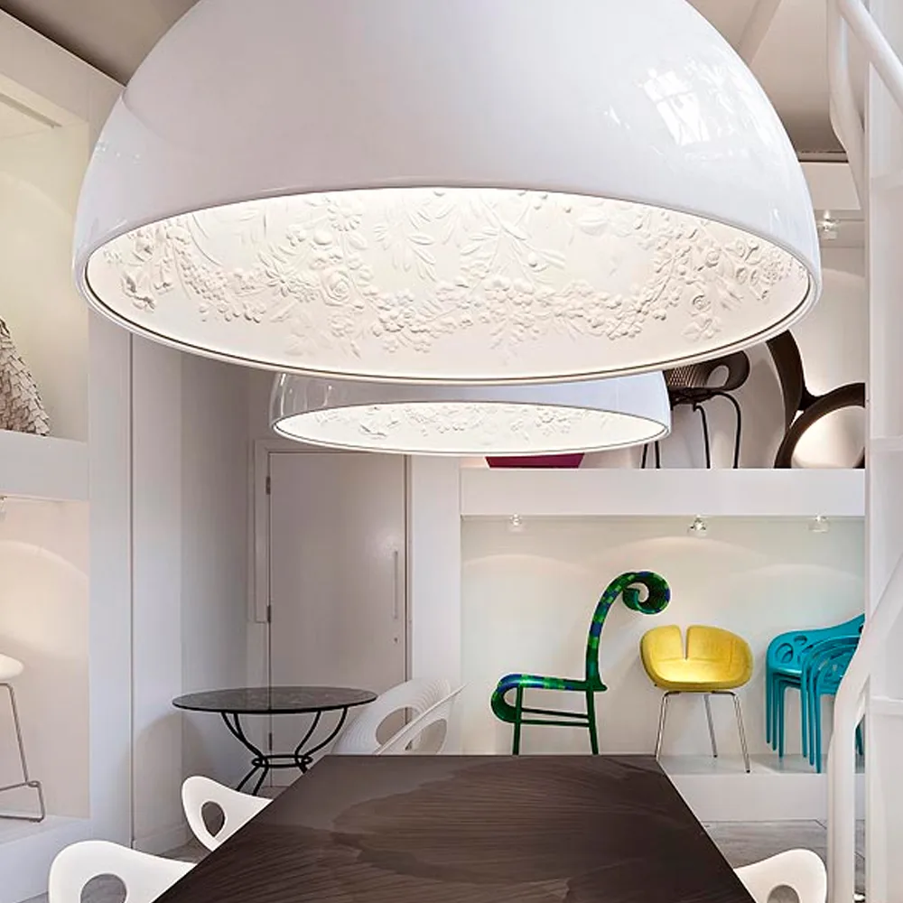 Skygarden 1 pendel, Vit blank Flos