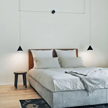 String Light Cone pendel - Svart, 12 m kabel - Flos