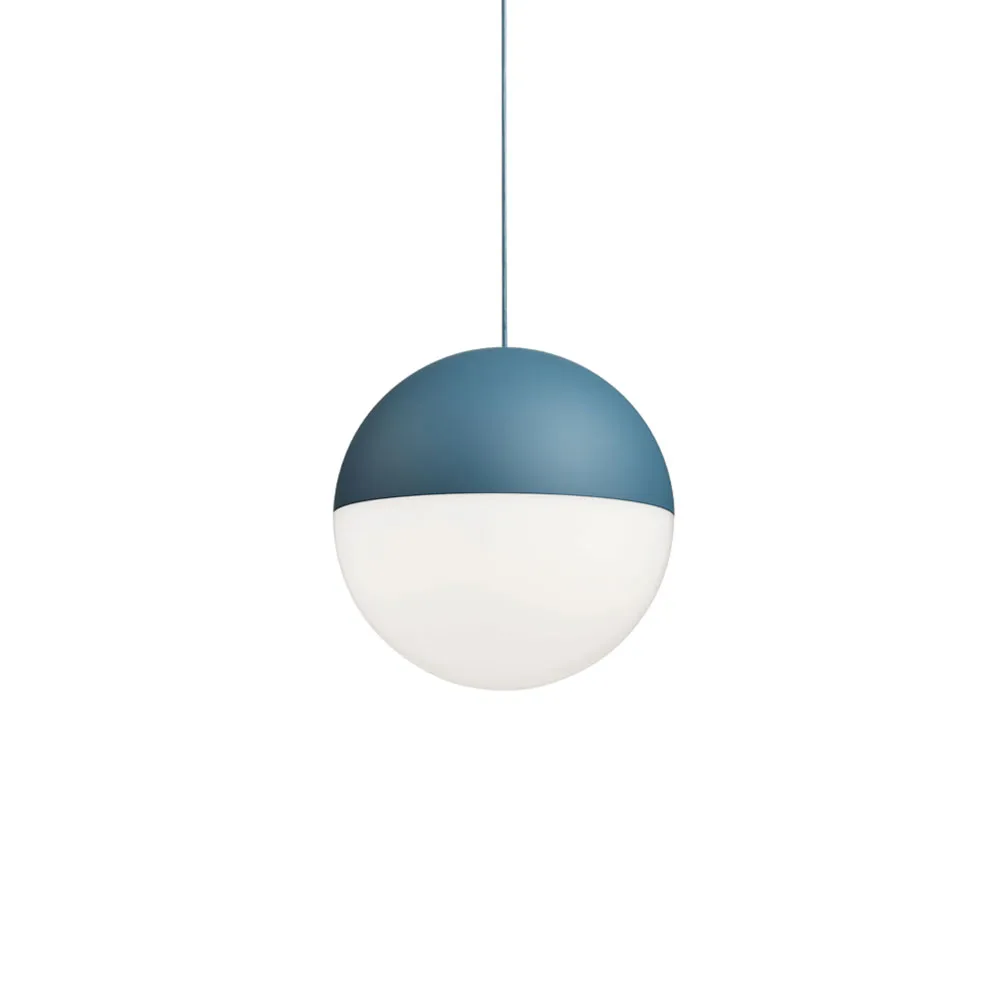 String Light Sphere pendel, Blå, 12 m kabel Flos