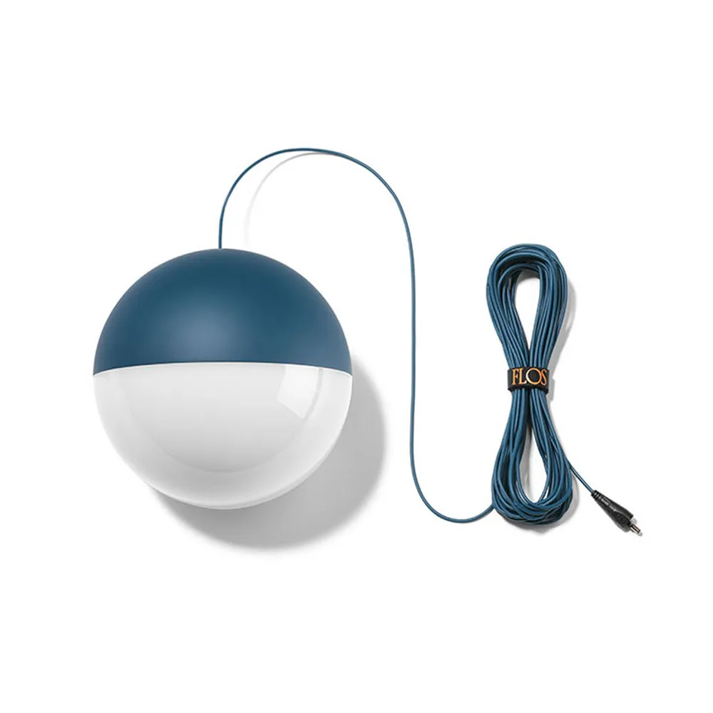 String Light Sphere pendel, Blå, 12 m kabel Flos
