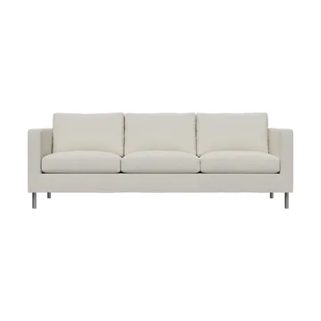 Alex 3-sits soffa - Tyg Hiro White-aluminiumben - Fogia