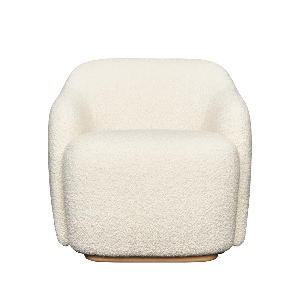 Barba fåtölj, tyg karakorum ivory ivory Fogia