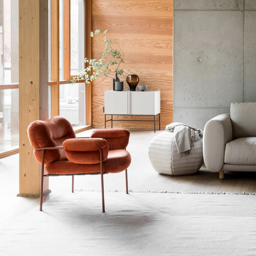 Bollo fåtölj, Elmotique 99001 svart-RAL 9005 mattsvart Fogia