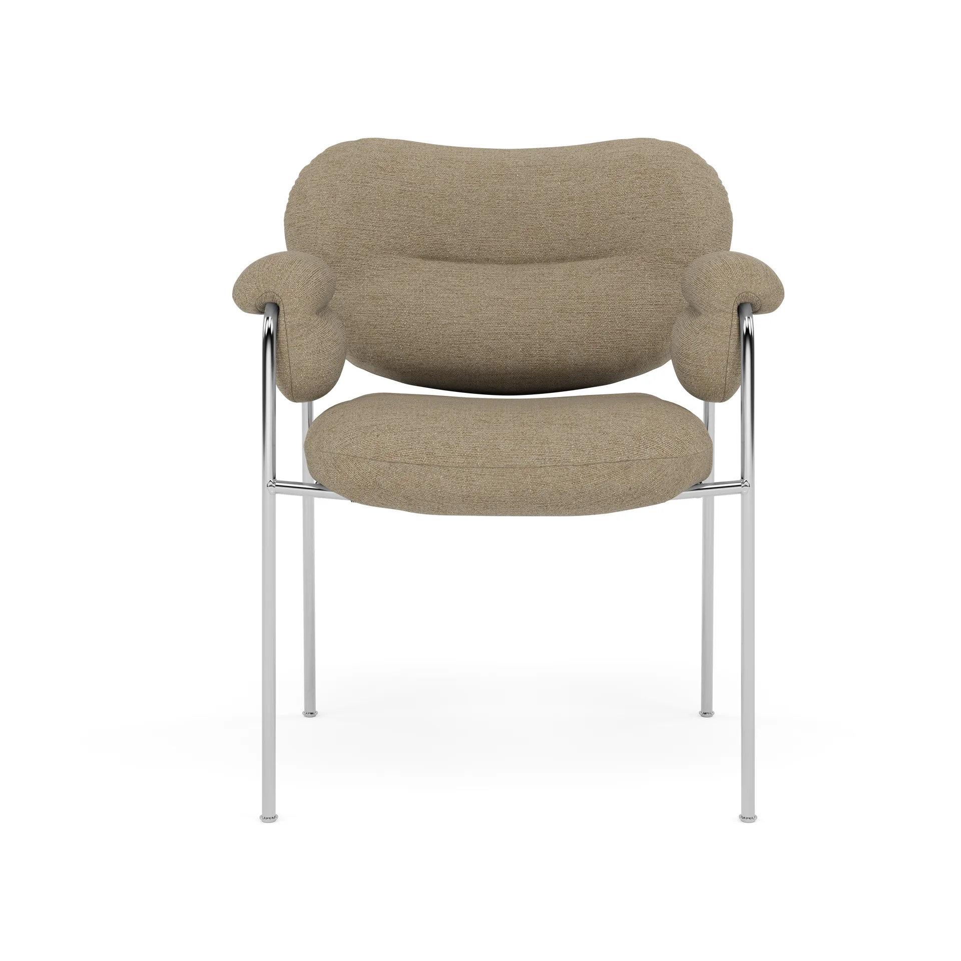 Bollo stol, Ecriture 0240-polished stainless steel Fogia