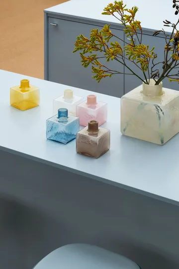 Cube vas - Ochre, 13x10x10 cm - Fogia