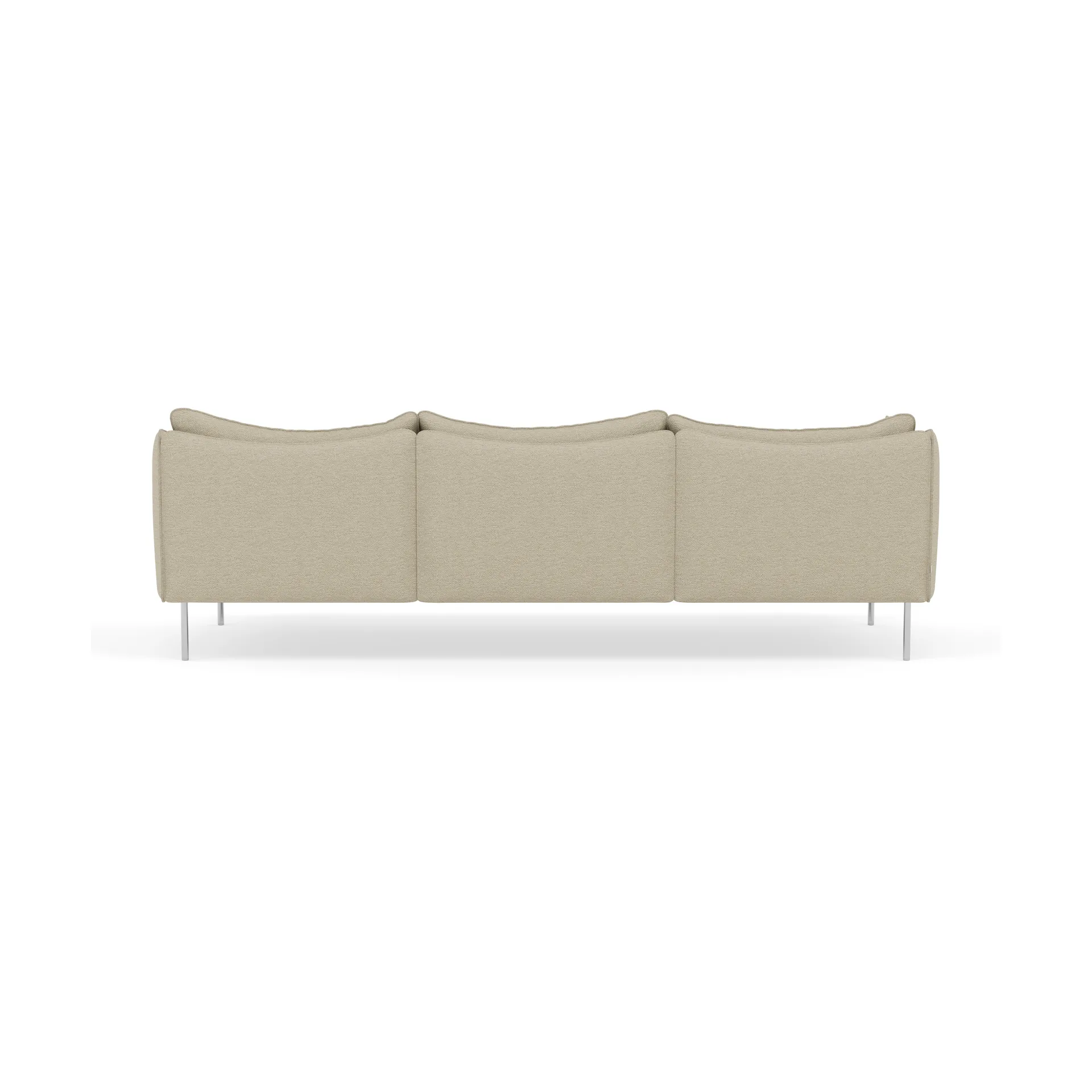 Tiki soffa 3-sits, Barnum 2-polished stainless steel Fogia