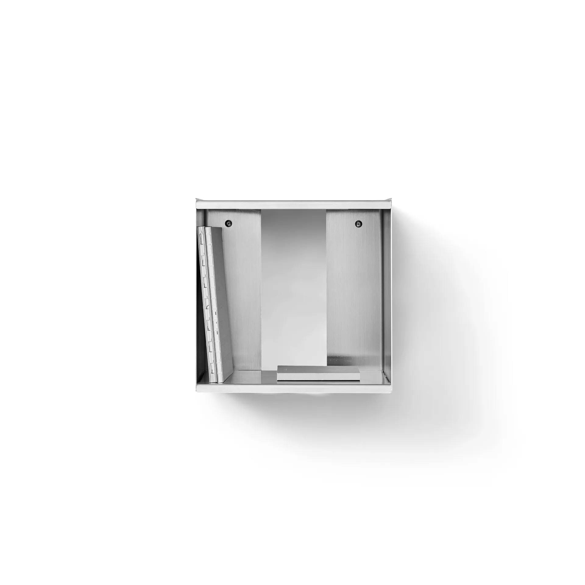 Taper Cube Box vägghylla, Rostfritt stål, 34x35 cm Form & Refine