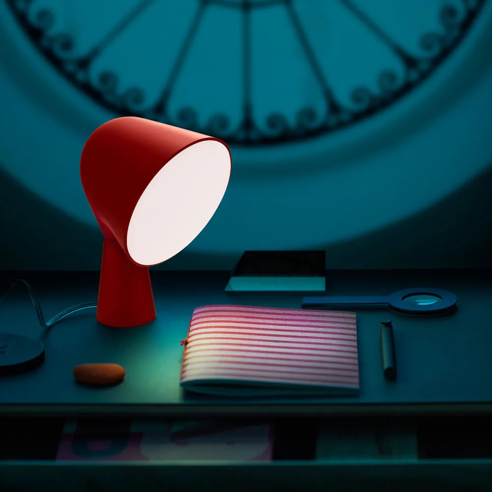 Binic bordslampa, verde acqua Foscarini