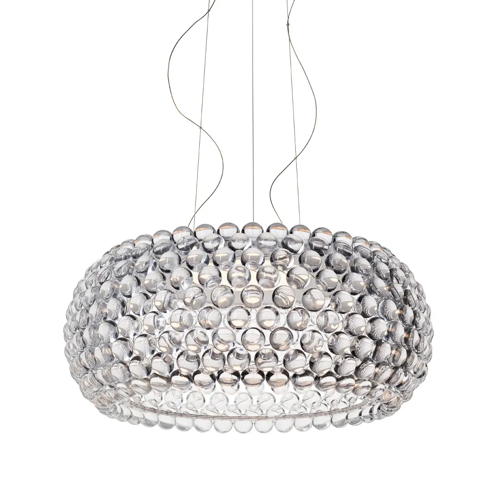 Caboche Plus grande pendel, Transparent Foscarini