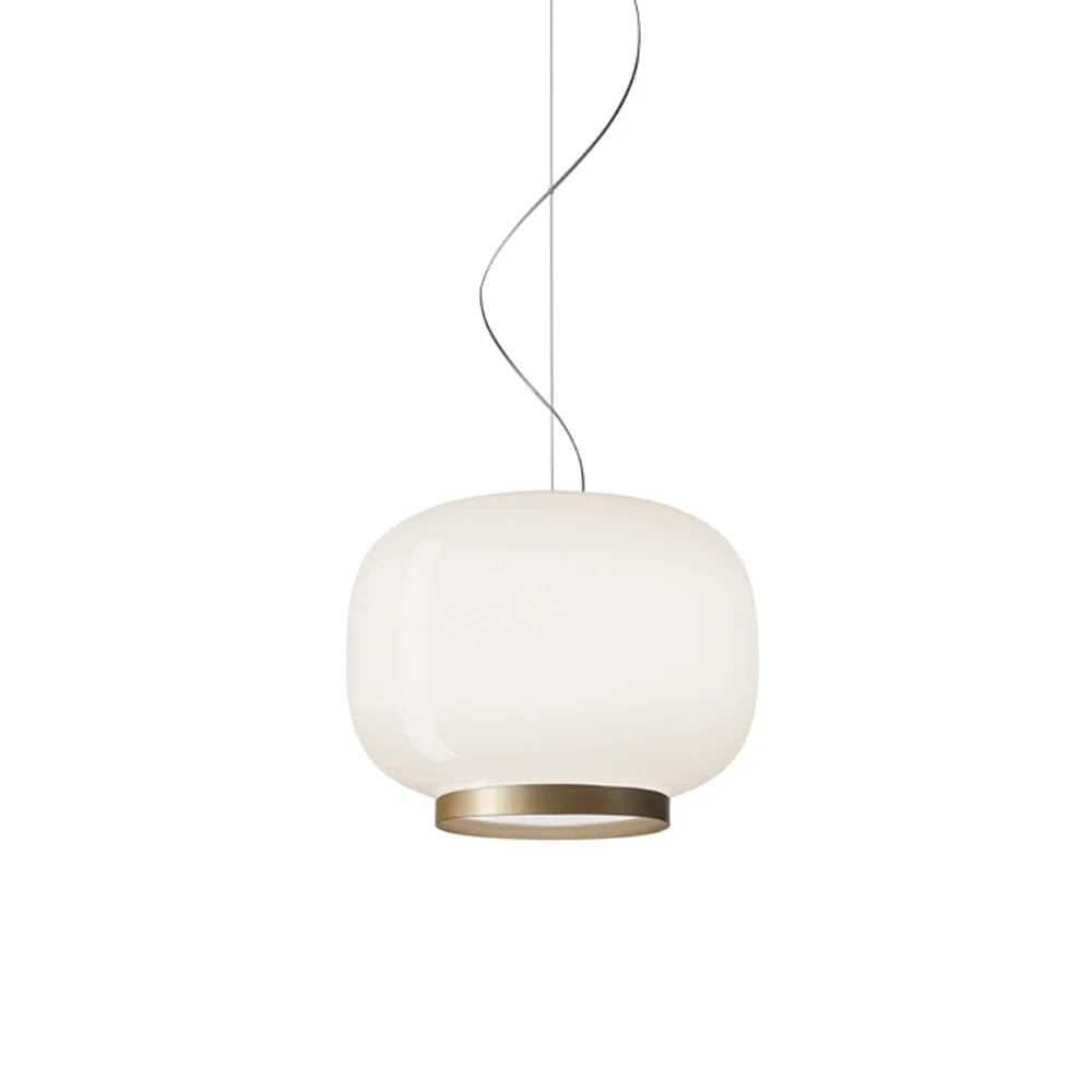 Chouchin 1 Reverse pendel, vit/guld Foscarini