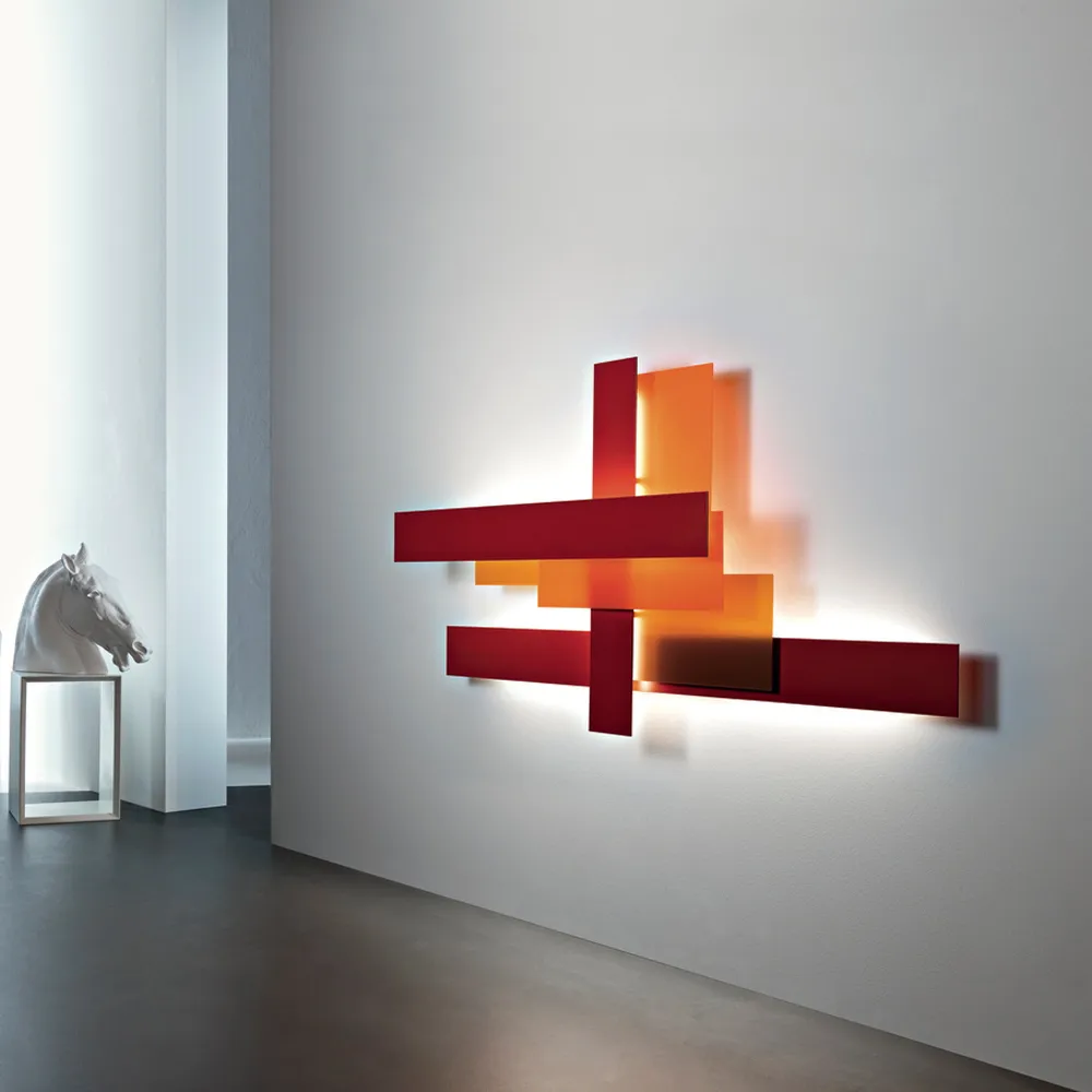 Fields 2 vägglampa, vit Foscarini