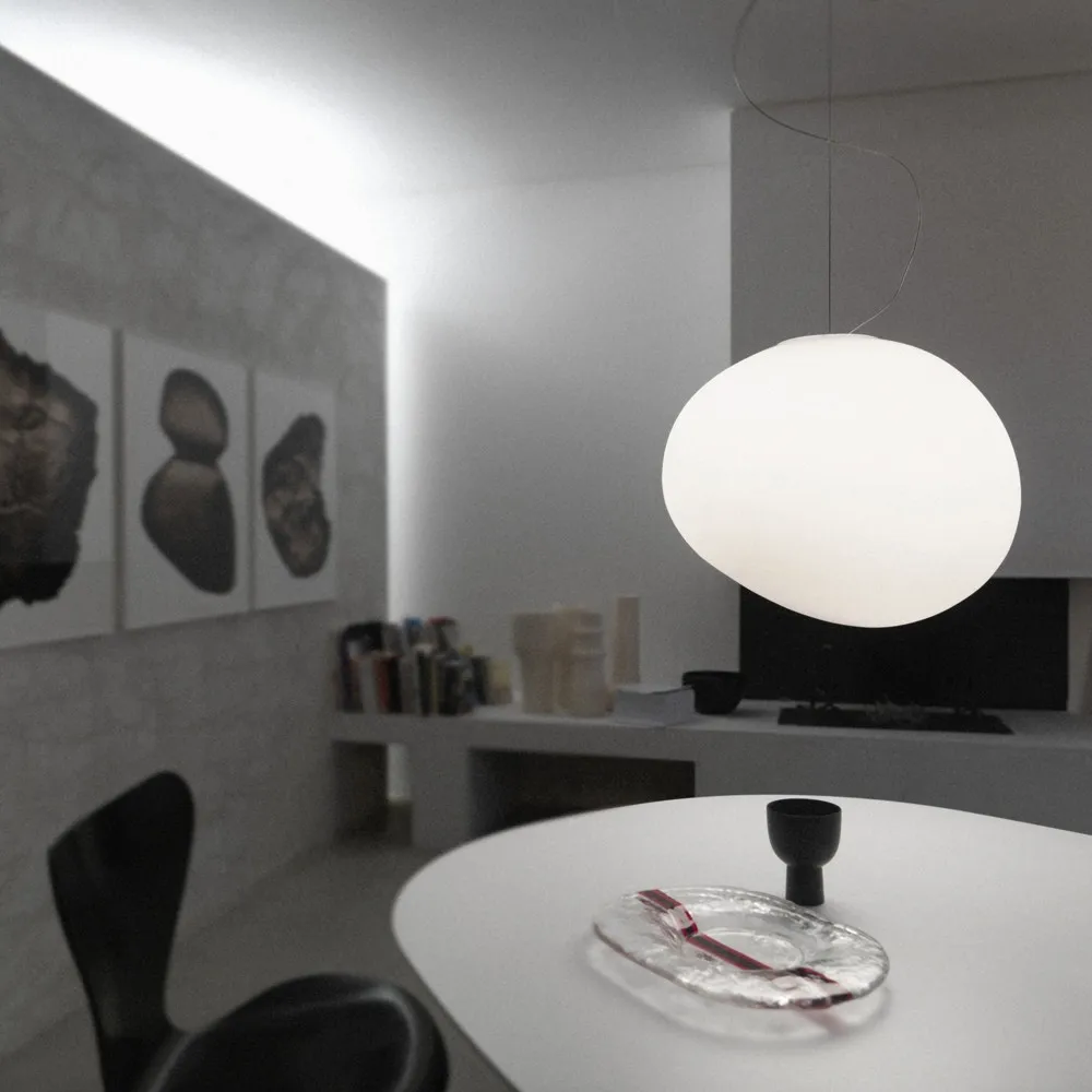 Gregg media pendel, vit Foscarini