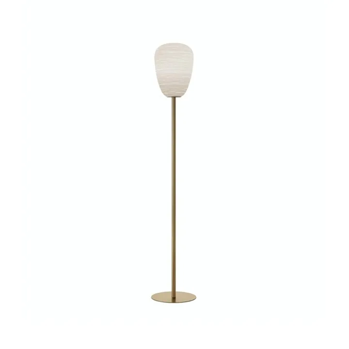 Rituals 1 golvlampa - oro/bianco, guldfärgad stativ - Foscarini