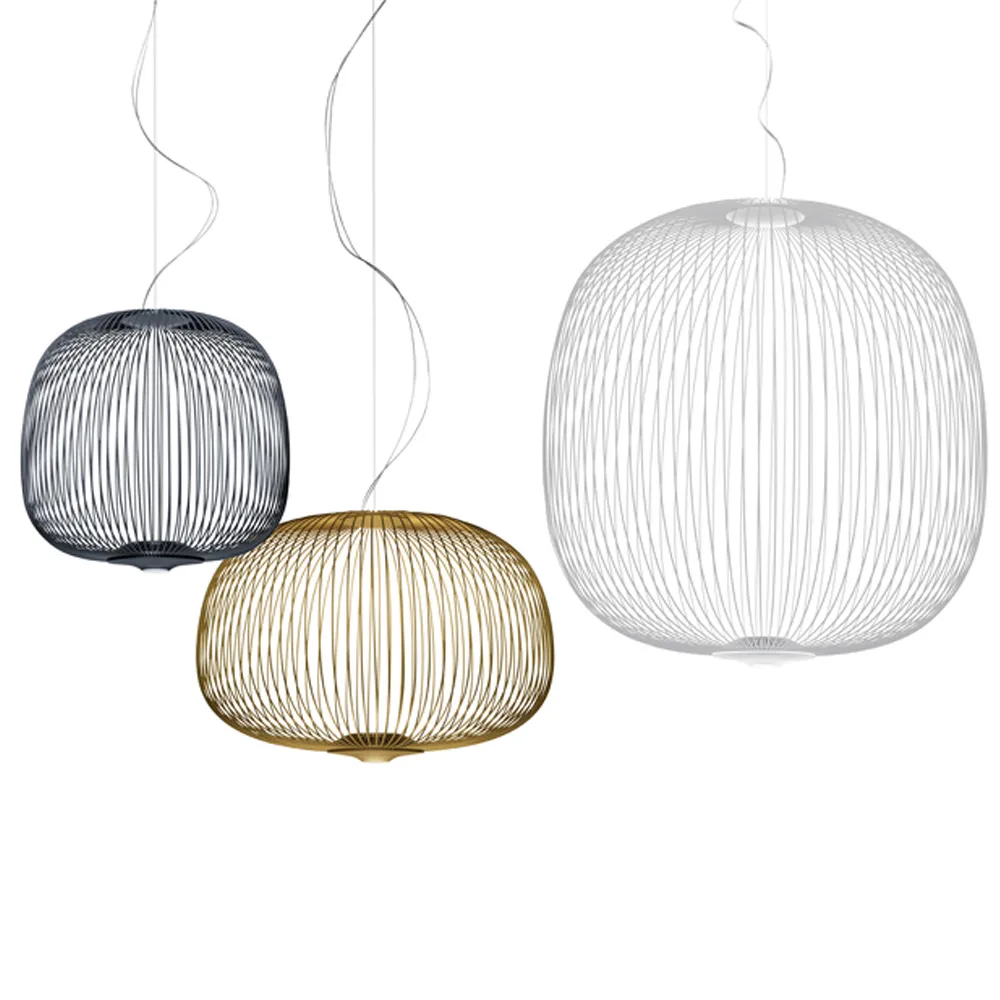Spokes 3 pendel dimbar, vit Foscarini