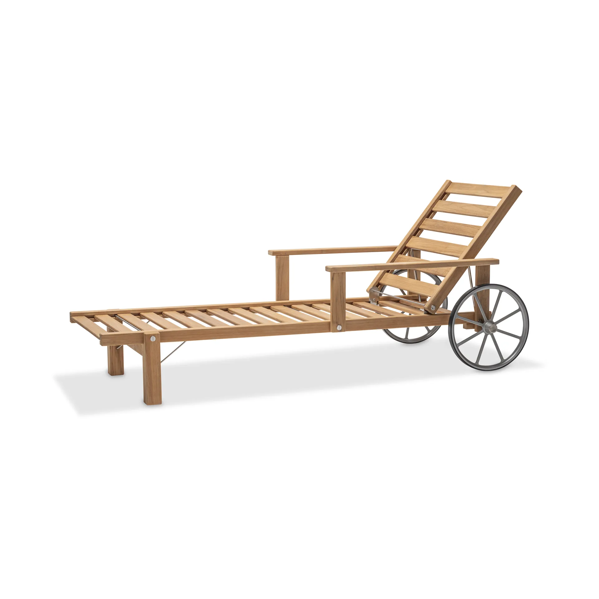 31 liggvagn, Teak, 78x171 cm Fri Form