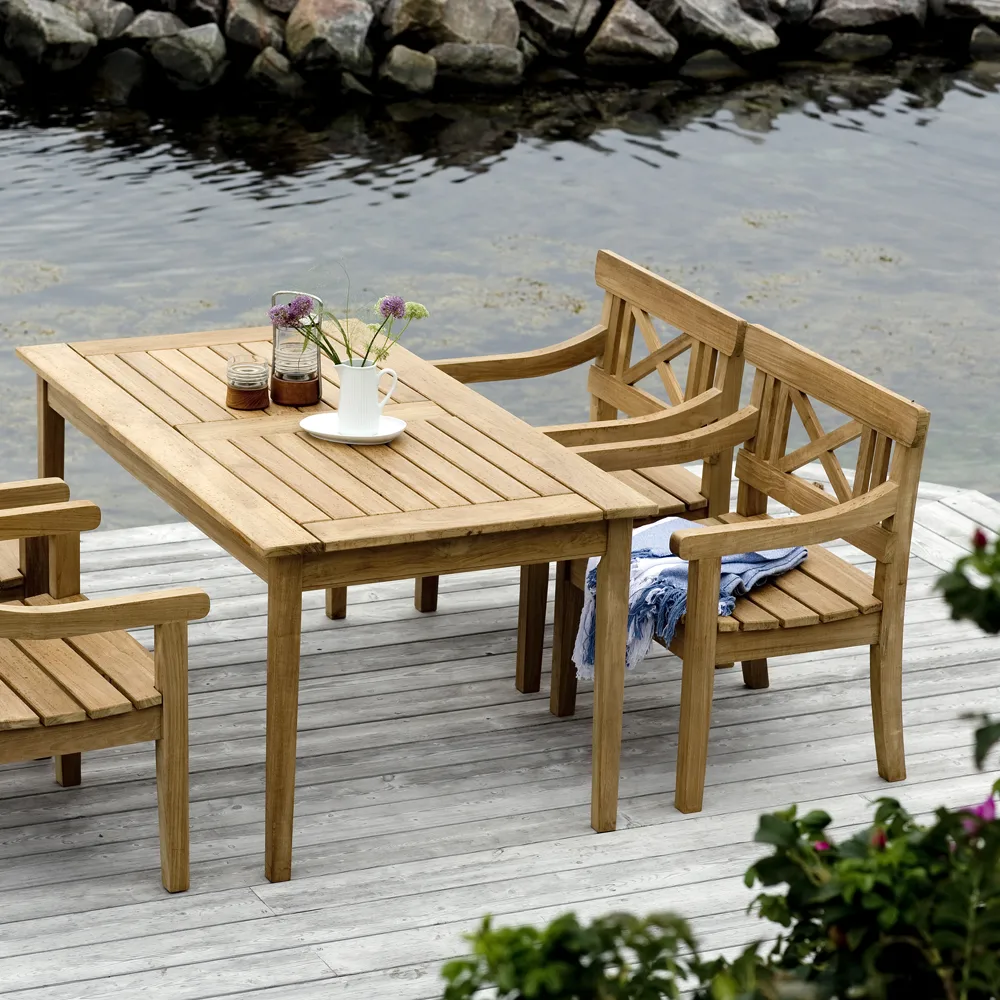 Drachmann bord, teak, 156 Fritz Hansen