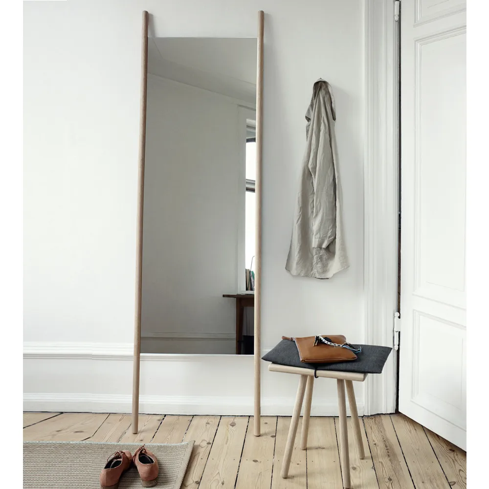 Georg pall, Linen, ek obehandlad, inkl. dyna i linne Fritz Hansen