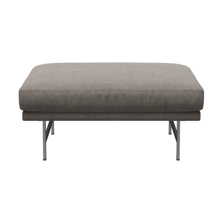 Lissoni PL110 pouf 67x90 cm - Clay 012-rostfritt stål - Fritz Hansen