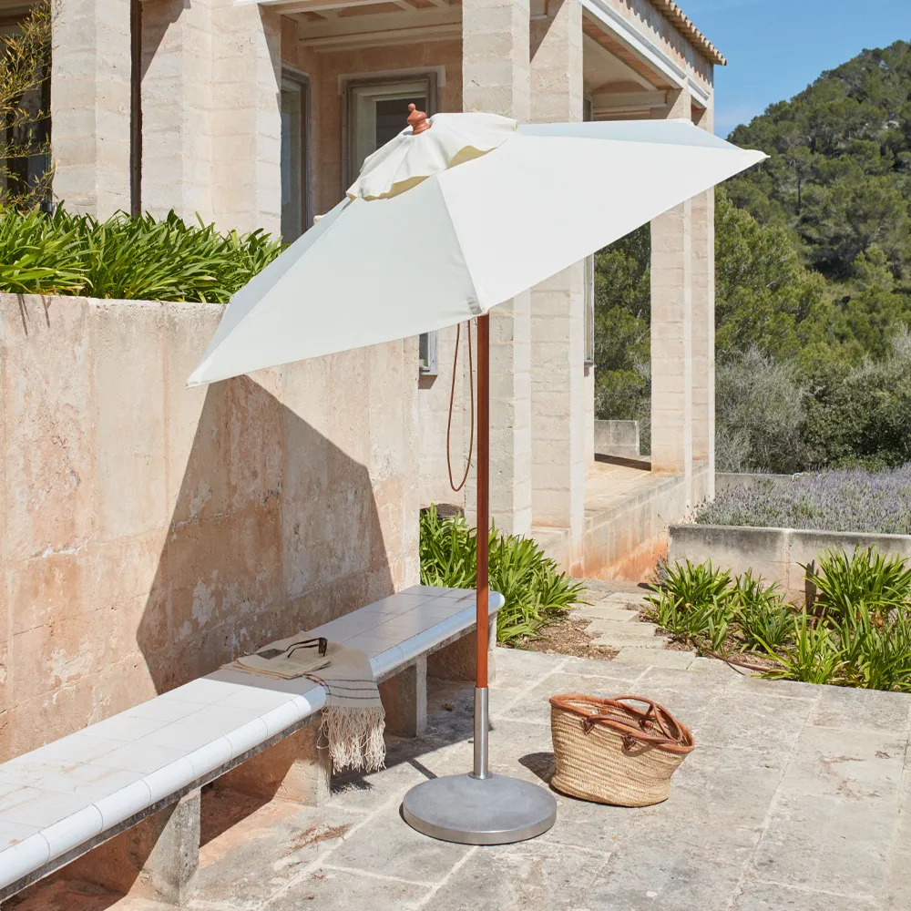 Messina parasoll, White 270x270 cm Fritz Hansen