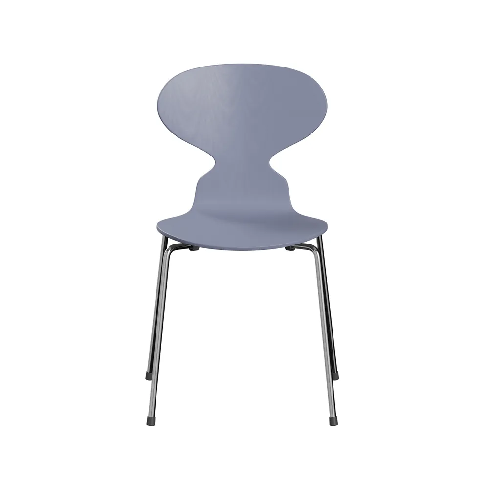 Myran 3101 stol, lavender blue, målad ask, kromat stålstativ Fritz Hansen