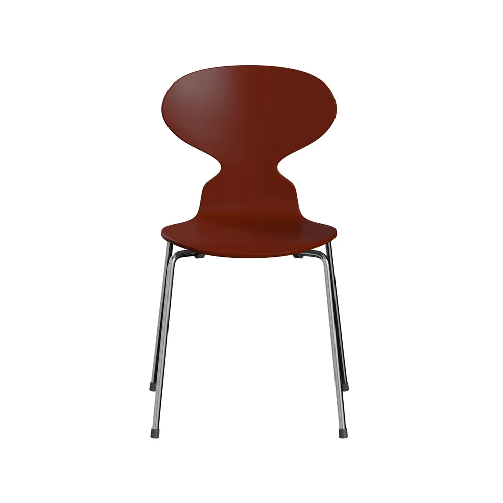 Myran 3101 stol, venetian red, lackad, kromat stålstativ Fritz Hansen