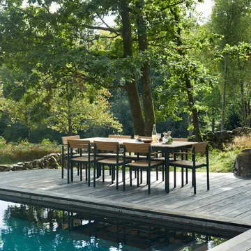 Pelagus stol teak - Hunter green - Fritz Hansen