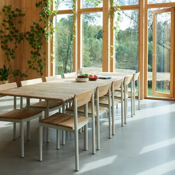Pelagus stol teak - Hunter green - Fritz Hansen