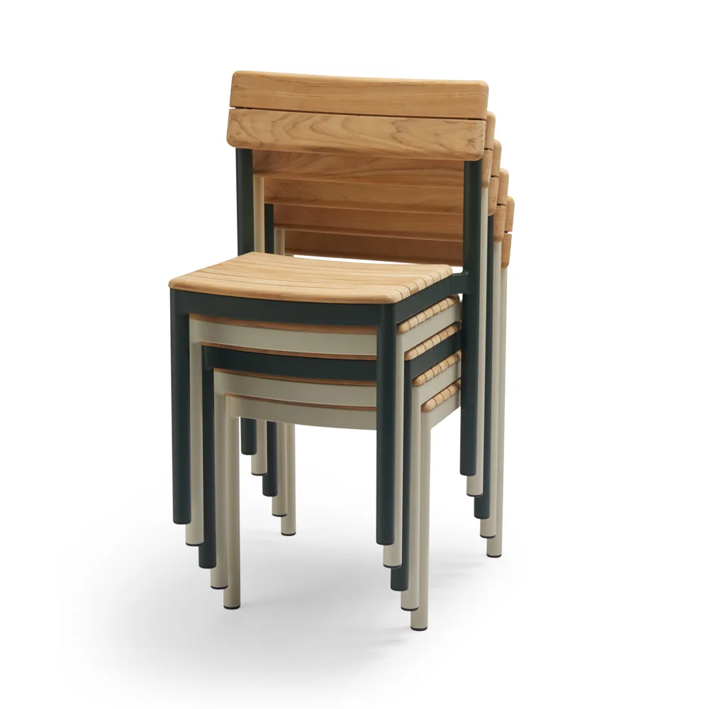 Pelagus stol teak, Hunter green Fritz Hansen