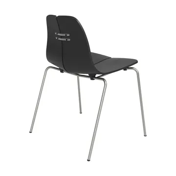 PK3 stol - Svart ask-rostfritt stålstativ - Fritz Hansen