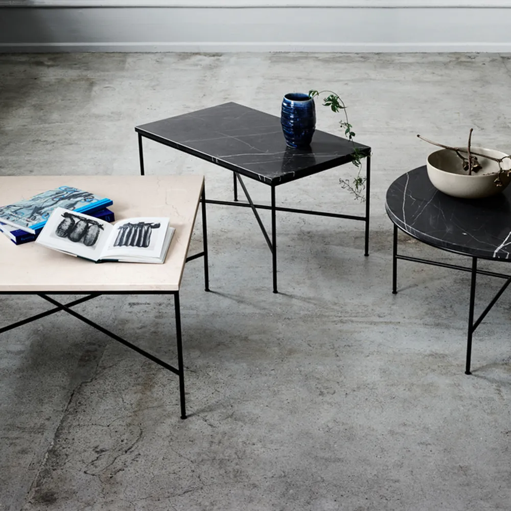 Planner MC300 soffbord, Marble charcoal-black Fritz Hansen